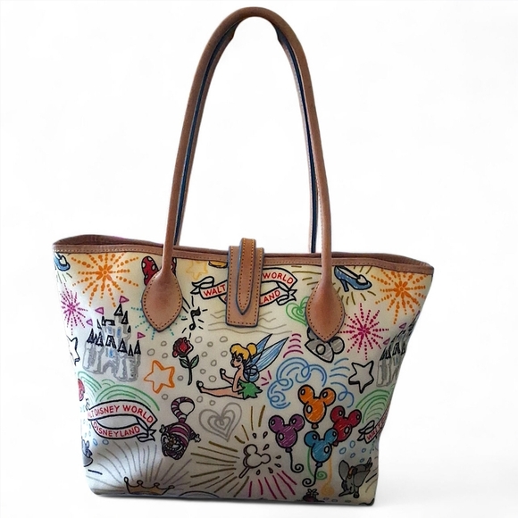 Dooney & Bourke Disney Parks Sketch Tote Bag Mickey Minnie Walt Disney World - Picture 3 of 14